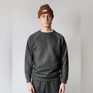 Quilted Crew Sweatshirt